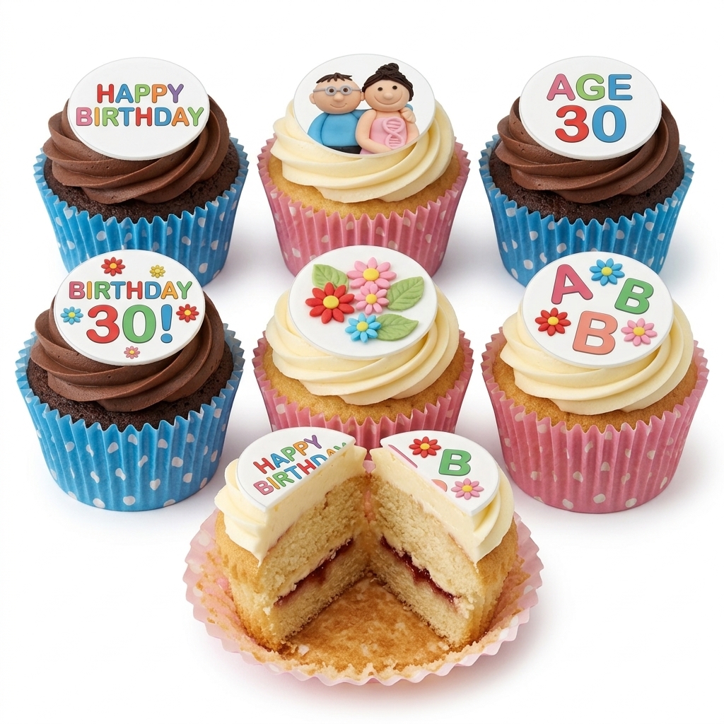 Personalised Birthday Cupcakes for Any Age