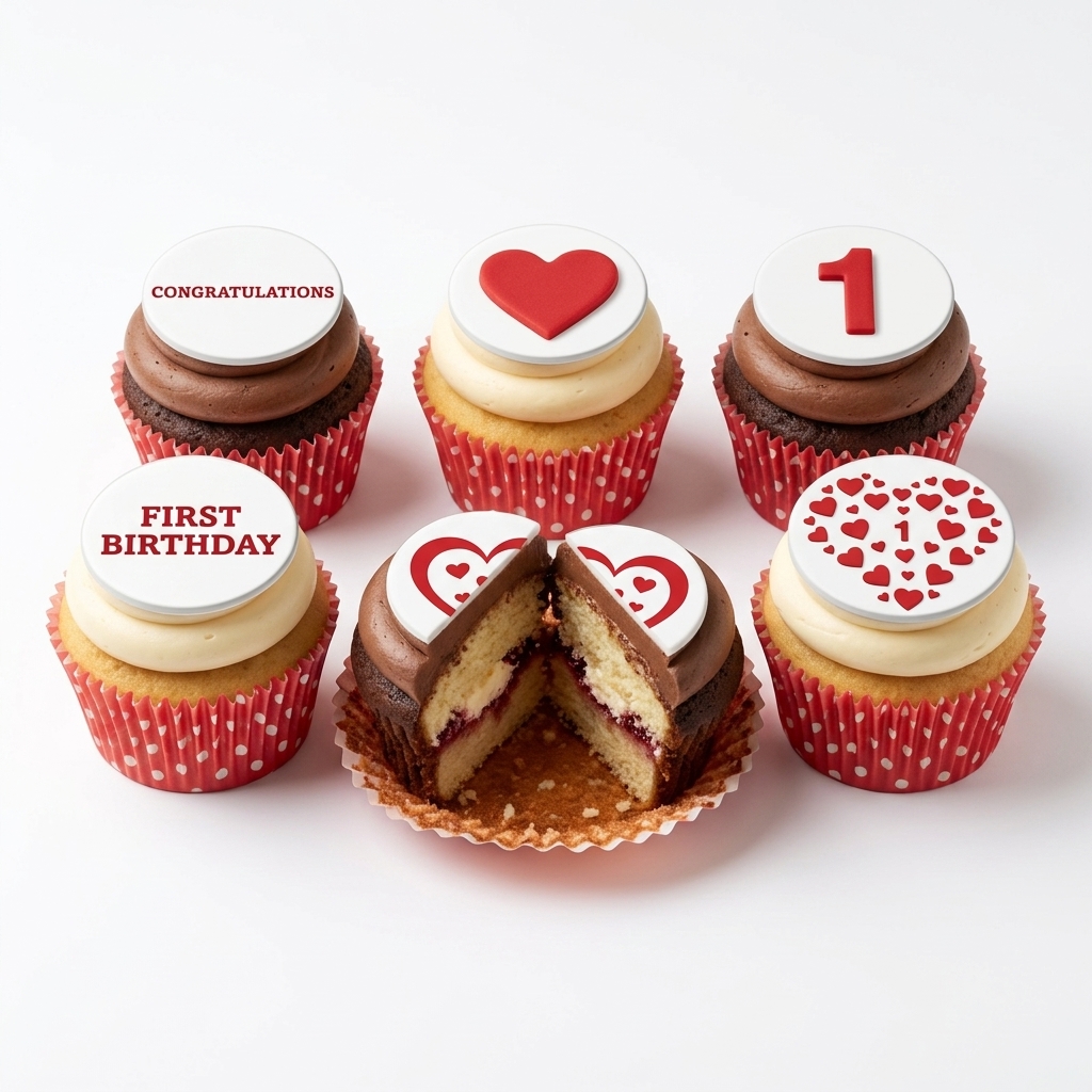 1st Birthday Celebration Cupcakes