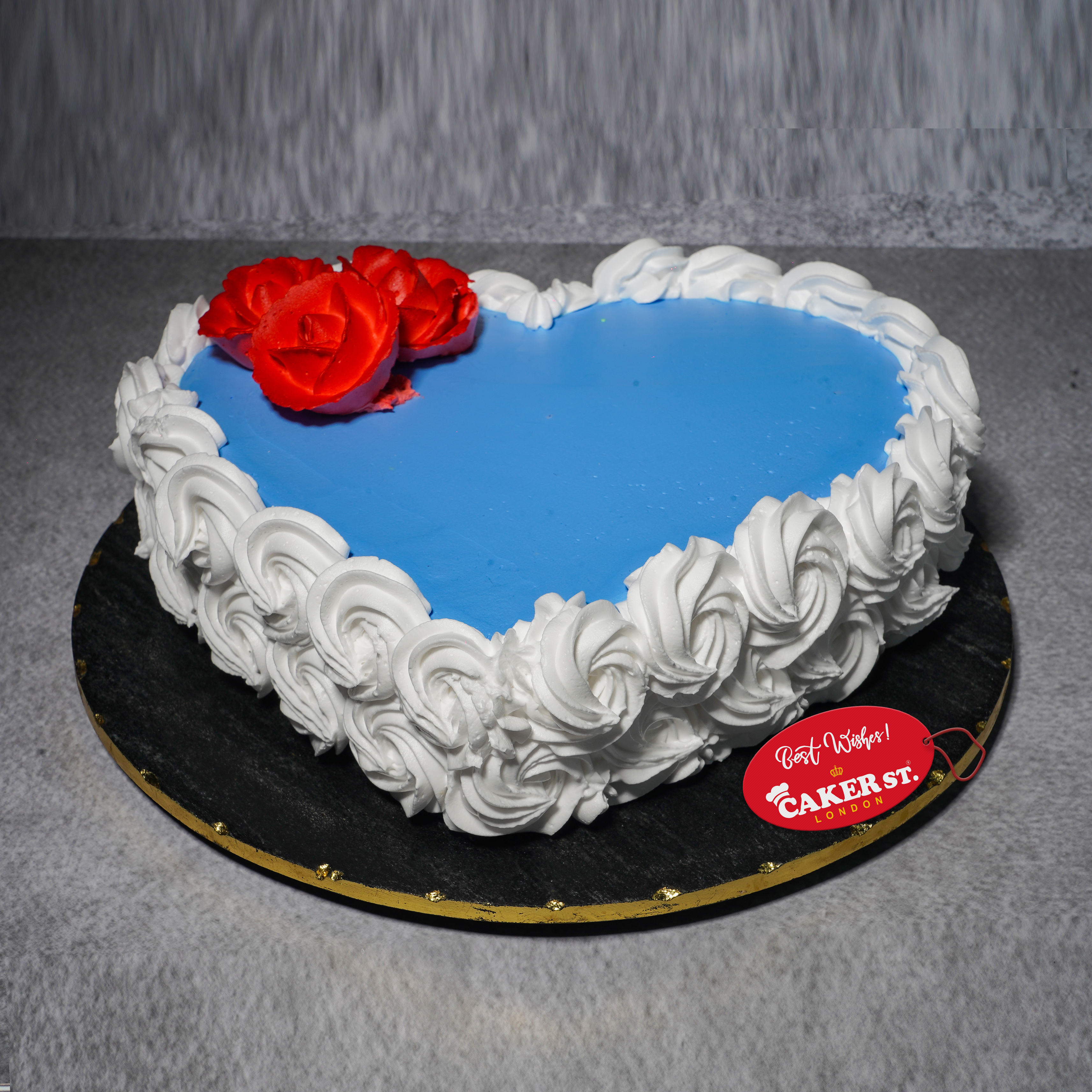 Romantic Rose Heart Cake 