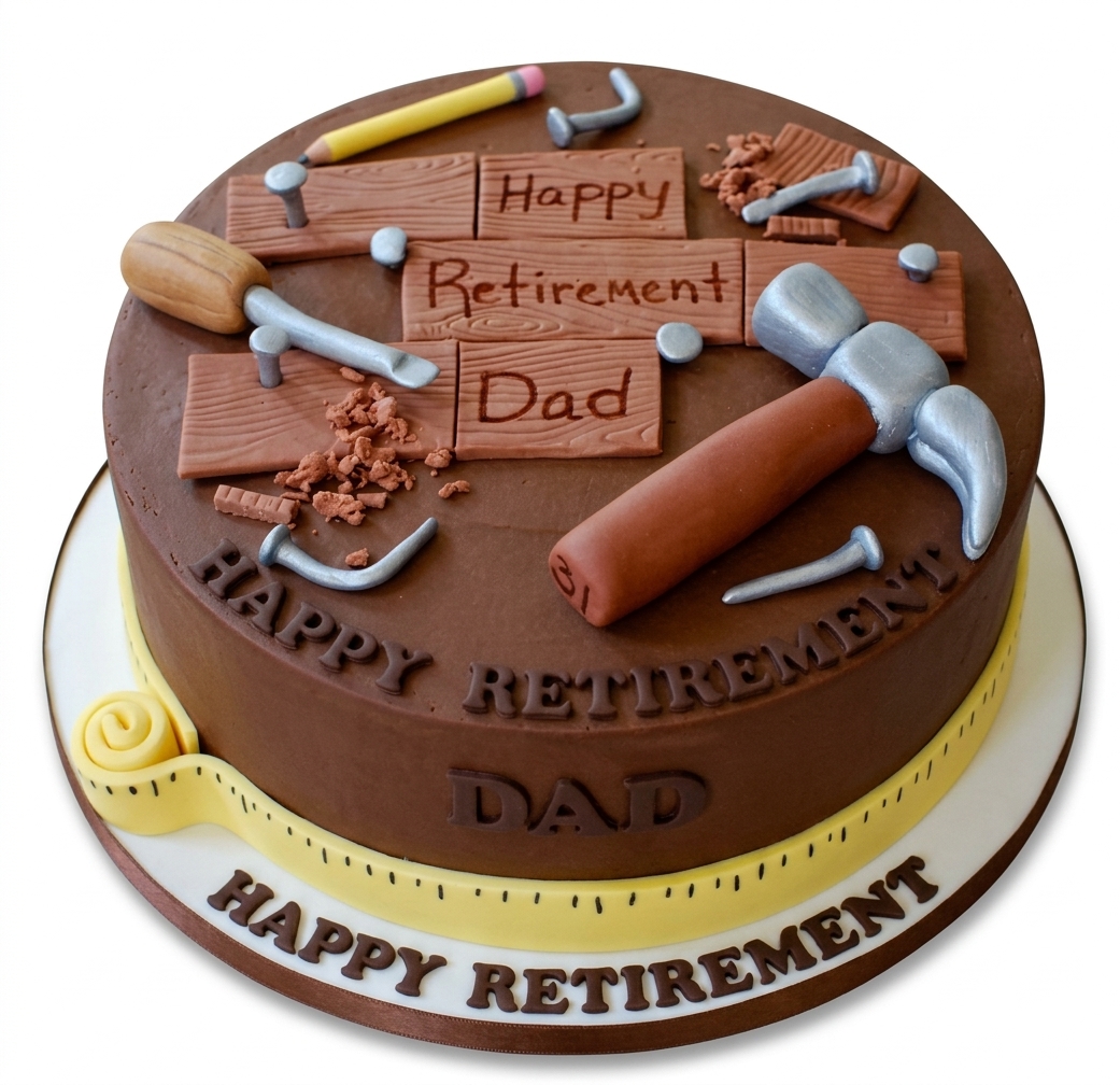 Retirement Tools Theme Cake