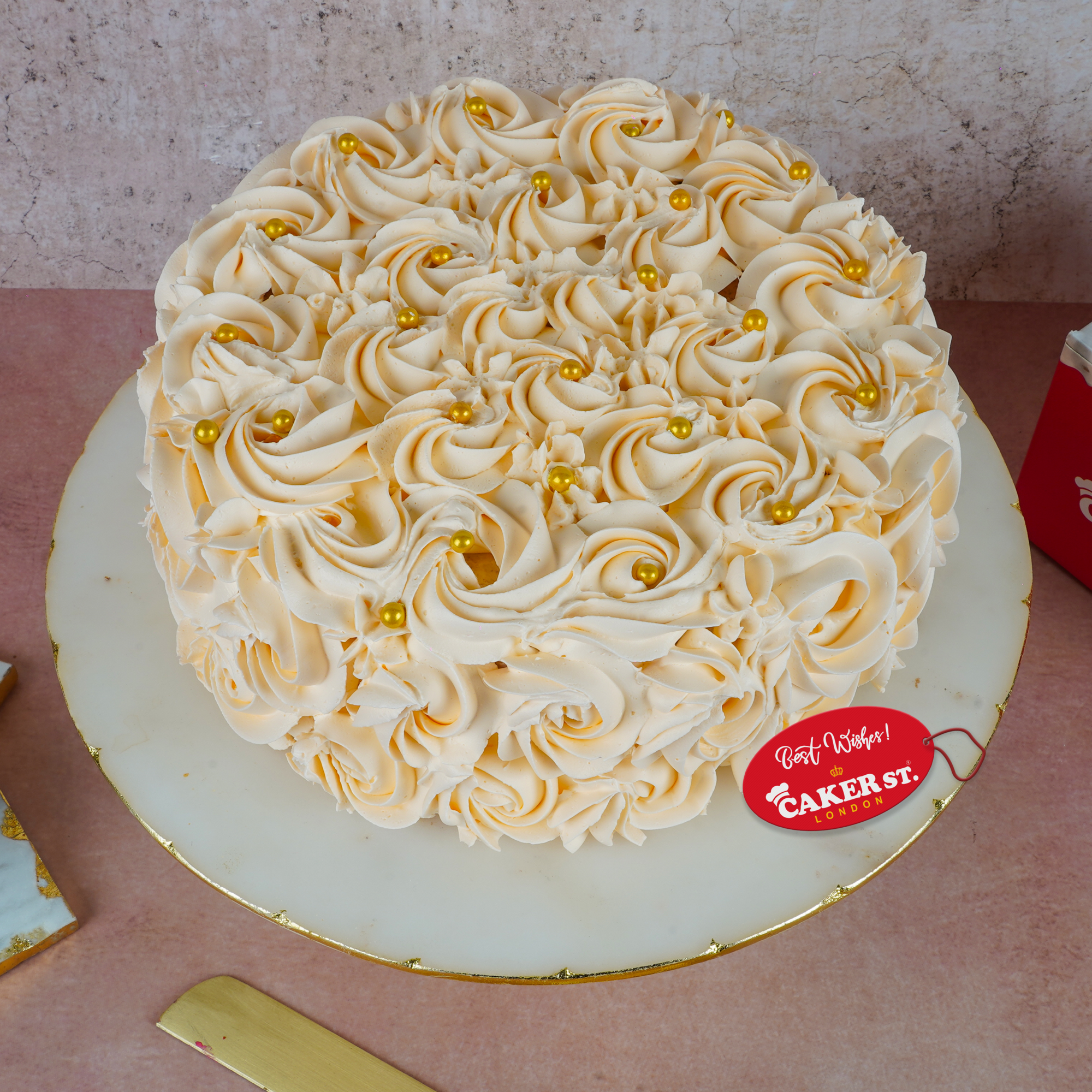 Rose Caramel Cake