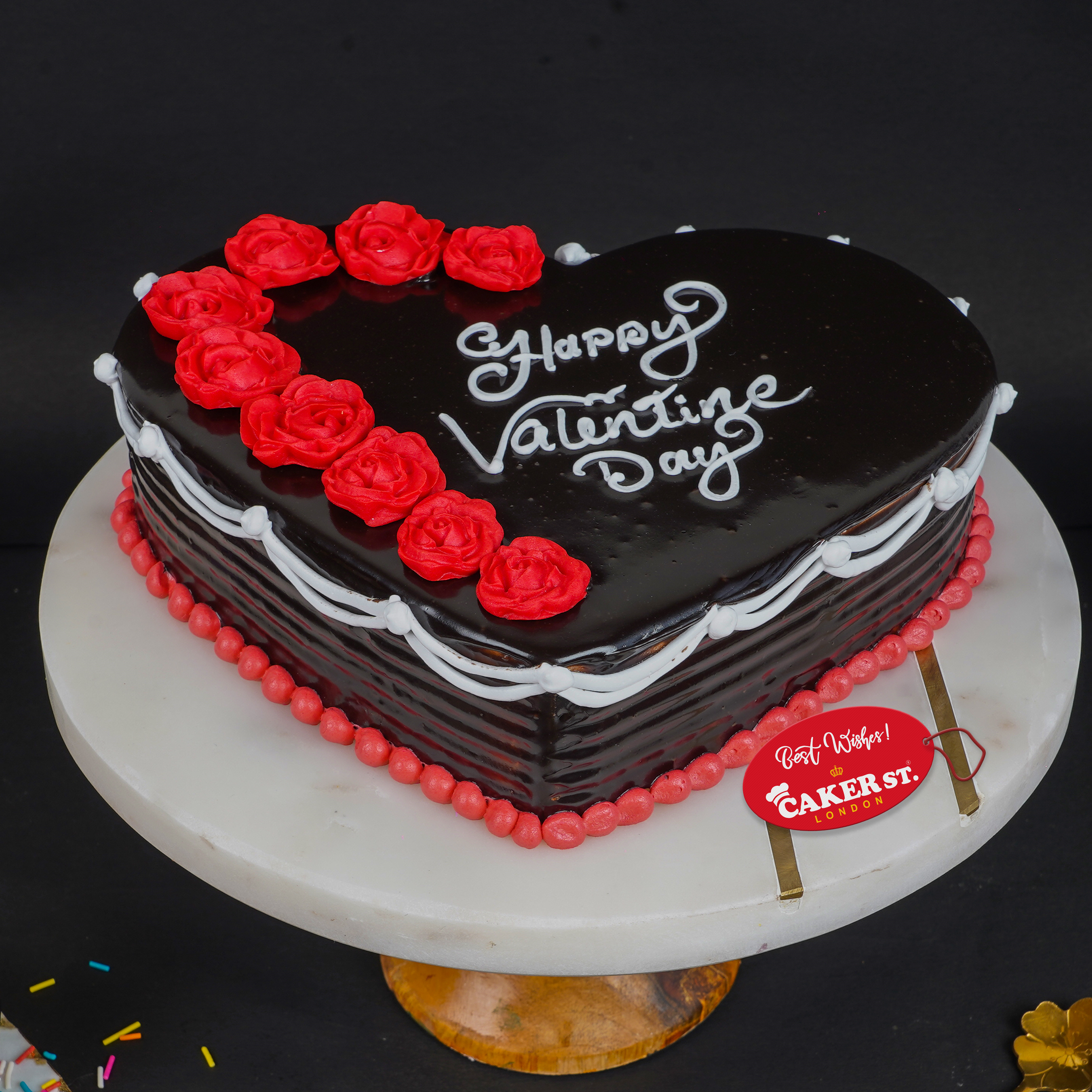 Rose Heart Cake