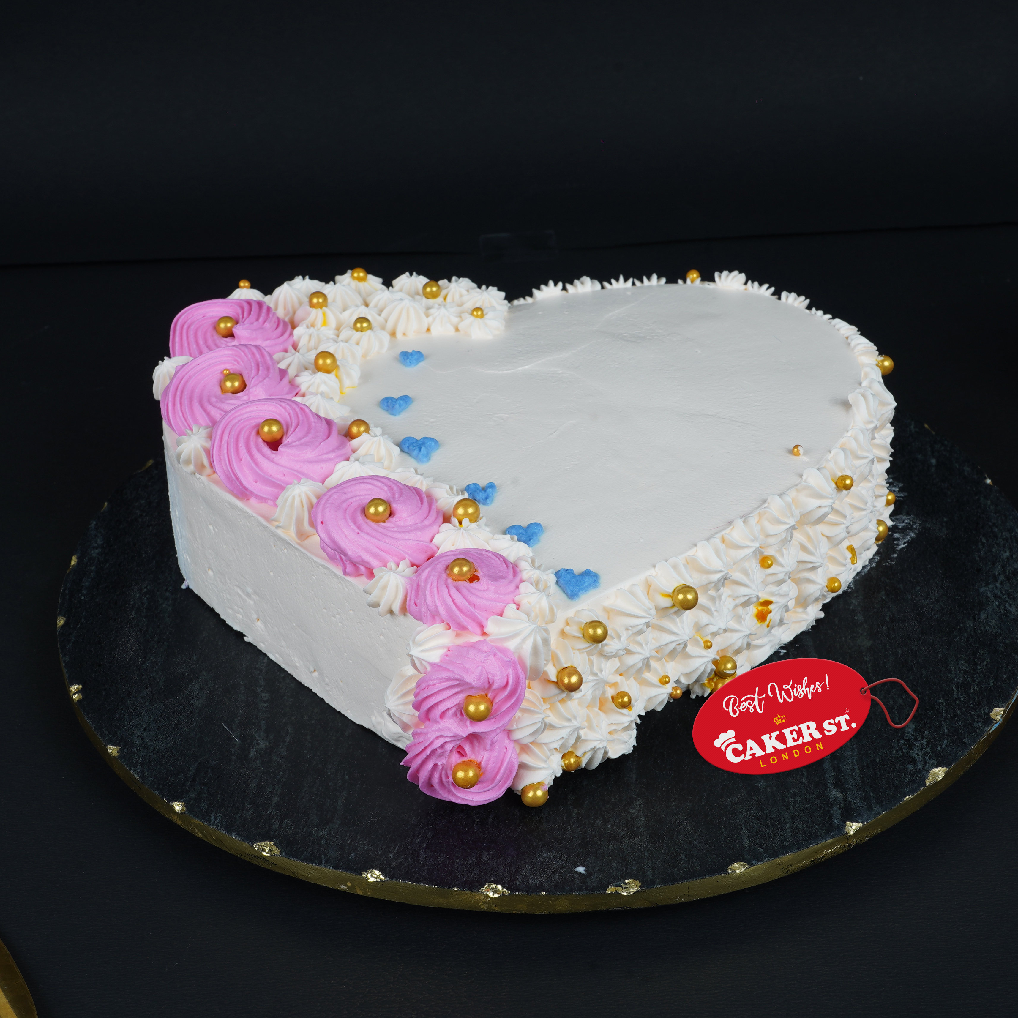 Rose-Infused Heart Cake