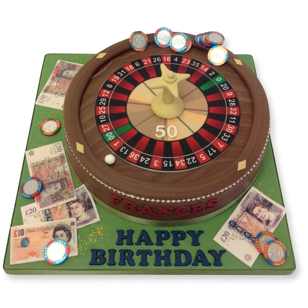 Roulette Wheel Birthday Cake
