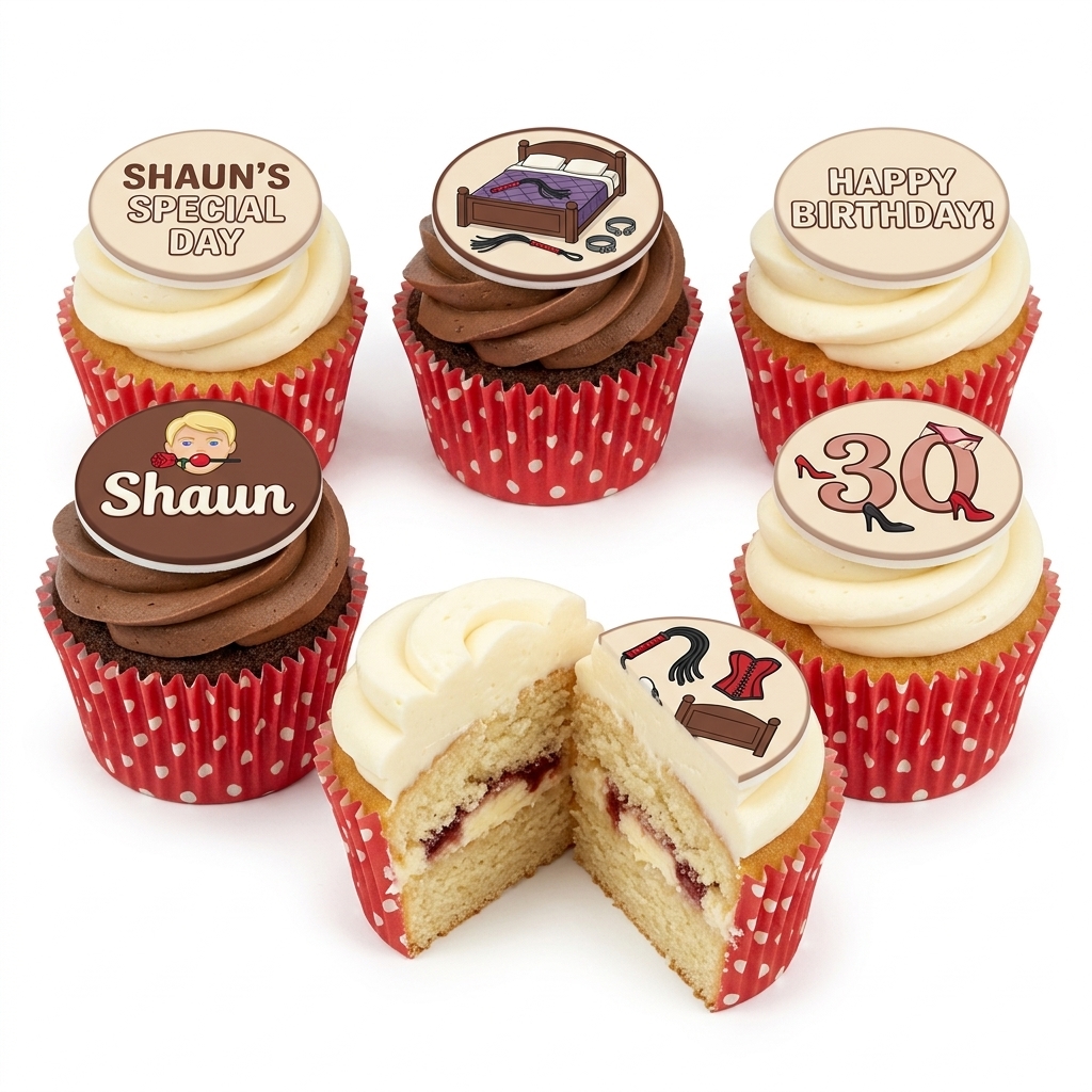 Rude Birthday Cupcakes for Adults