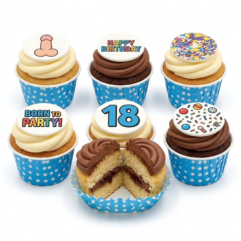 Rude Birthday Cupcakes