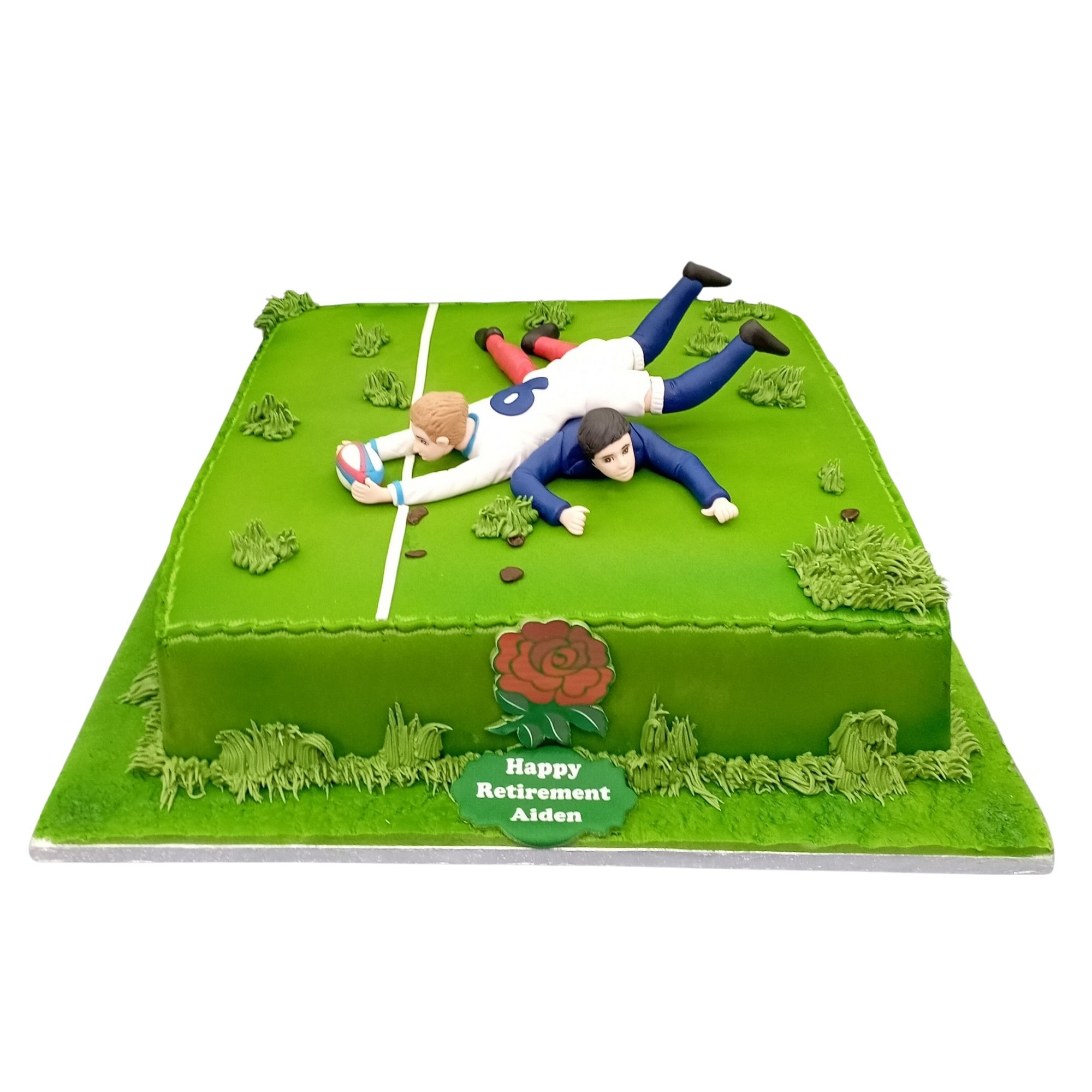 Rugby Match themed Birthday Cake