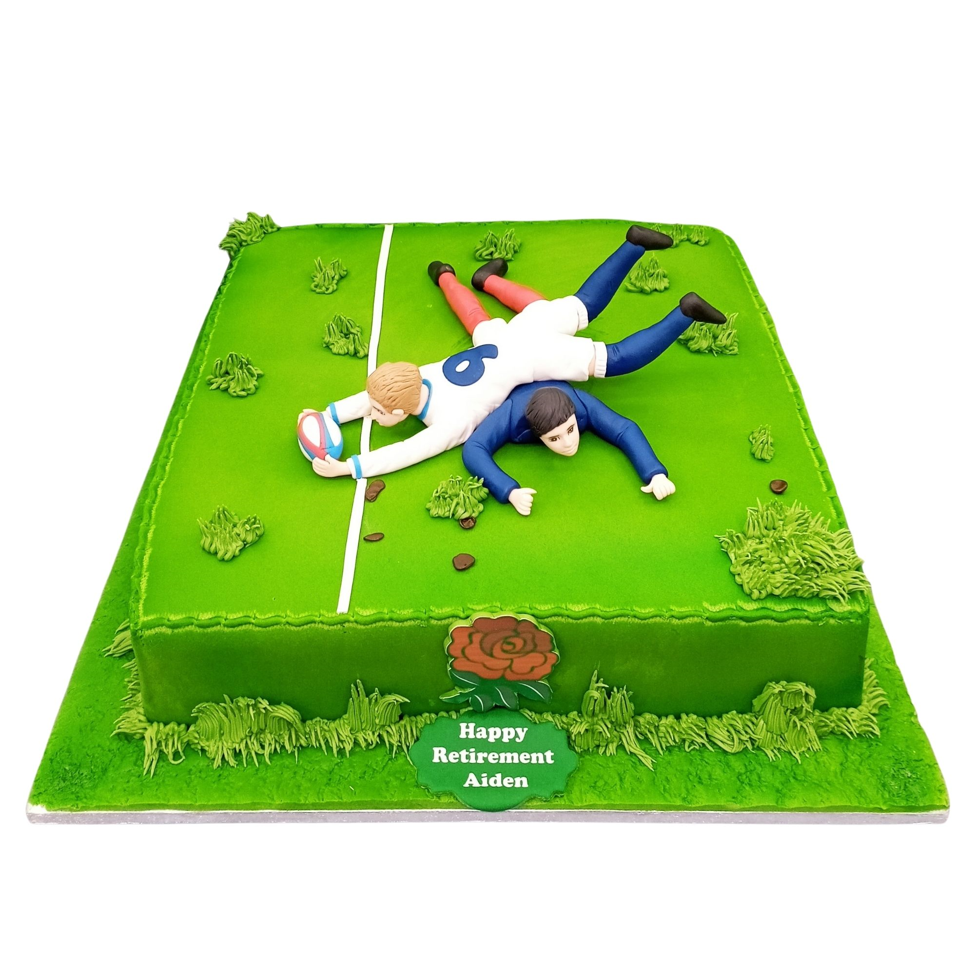 Rugby Match themed Birthday Cake