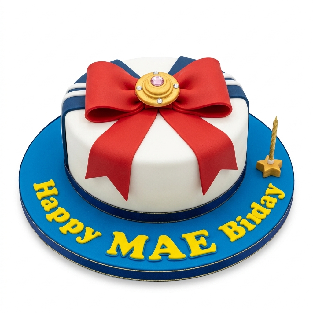 Red Bow Birthday Cake for Her
