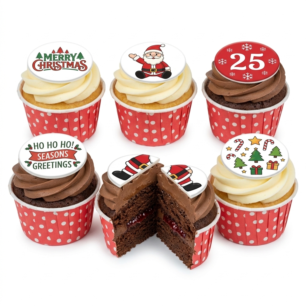 Festive Christmas Cupcakes Selection Box