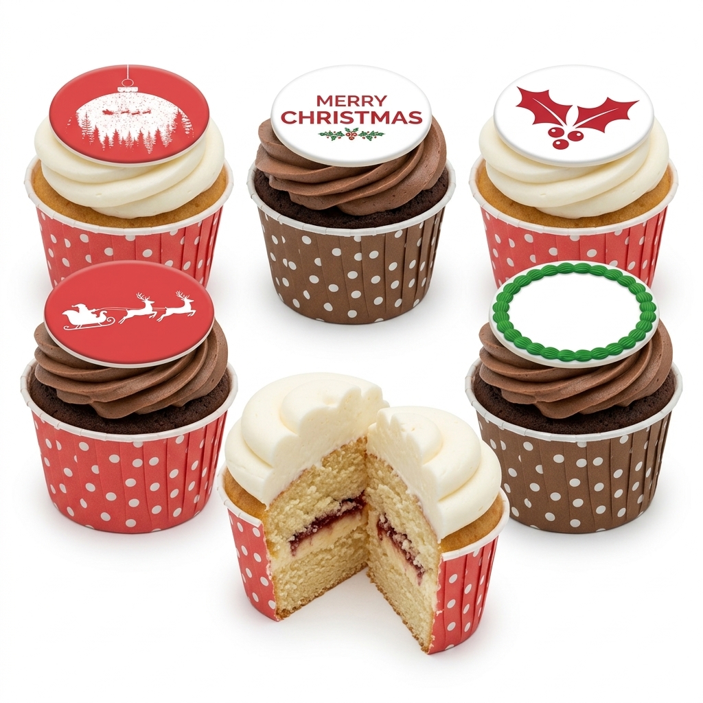 Festive Christmas Cupcakes
