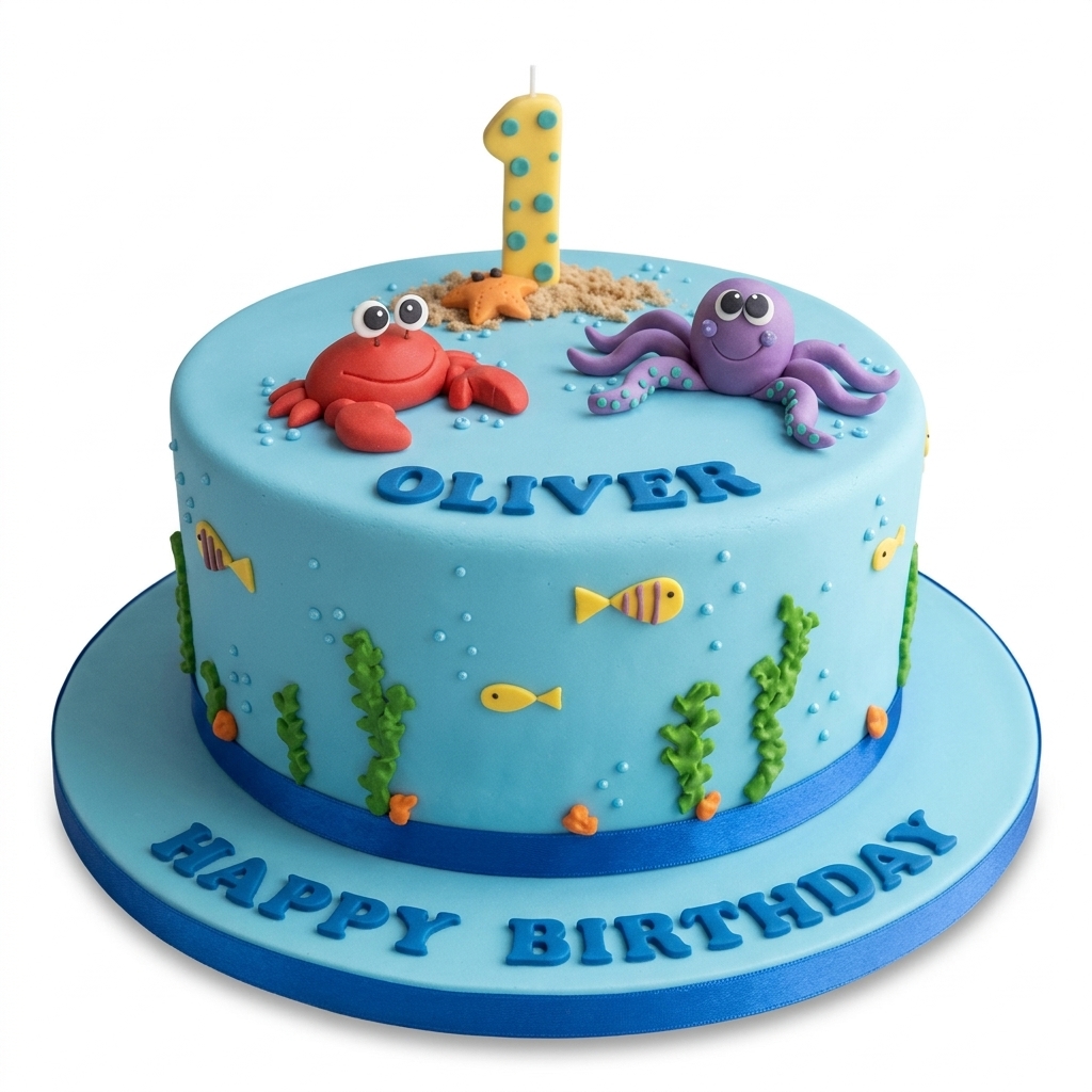 Under the Sea Birthday Cake