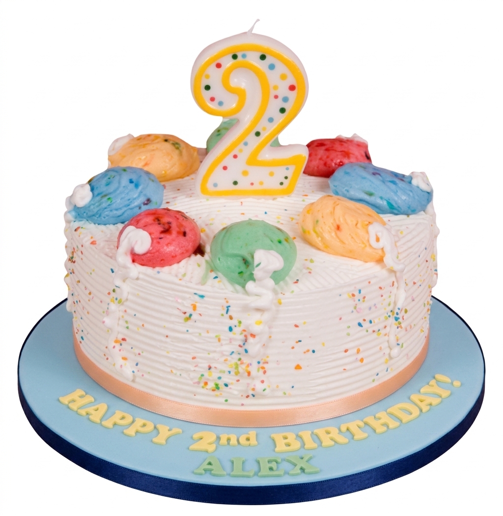 Colourful Sprinkles Kids Birthday Cake