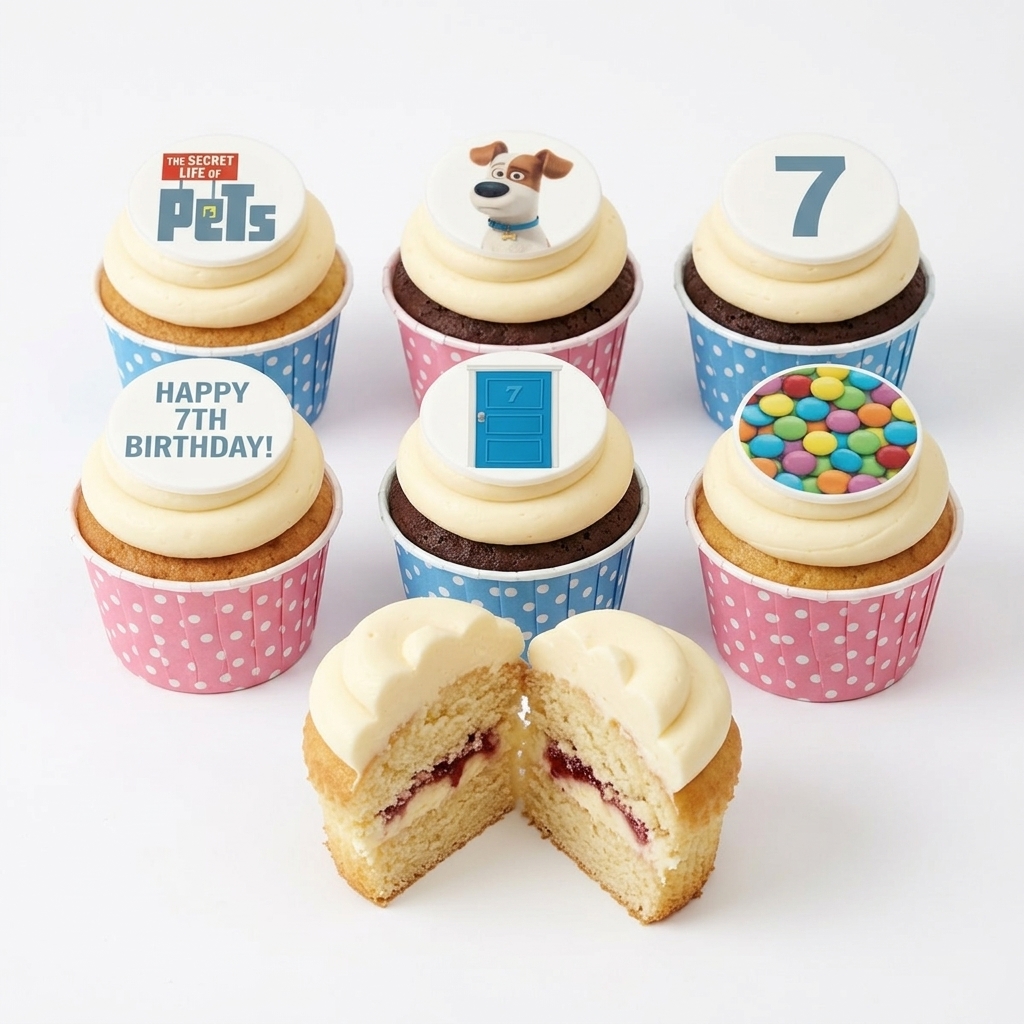 Secret Life of Pets Kids Birthday Cupcakes