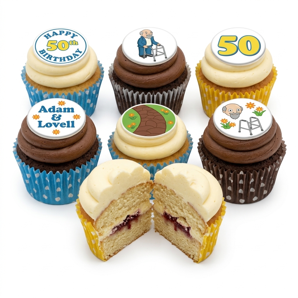 Senior Milestone Birthday Cupcakes - Custom Age