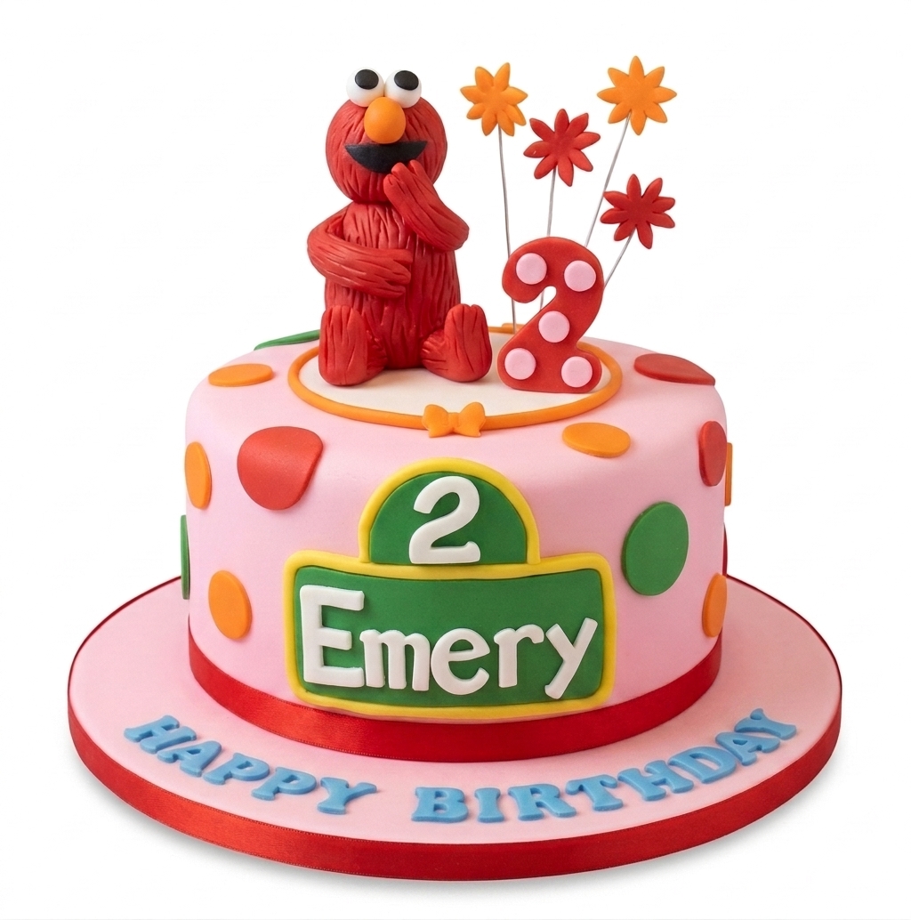 Elmo Birthday Cake for Kids