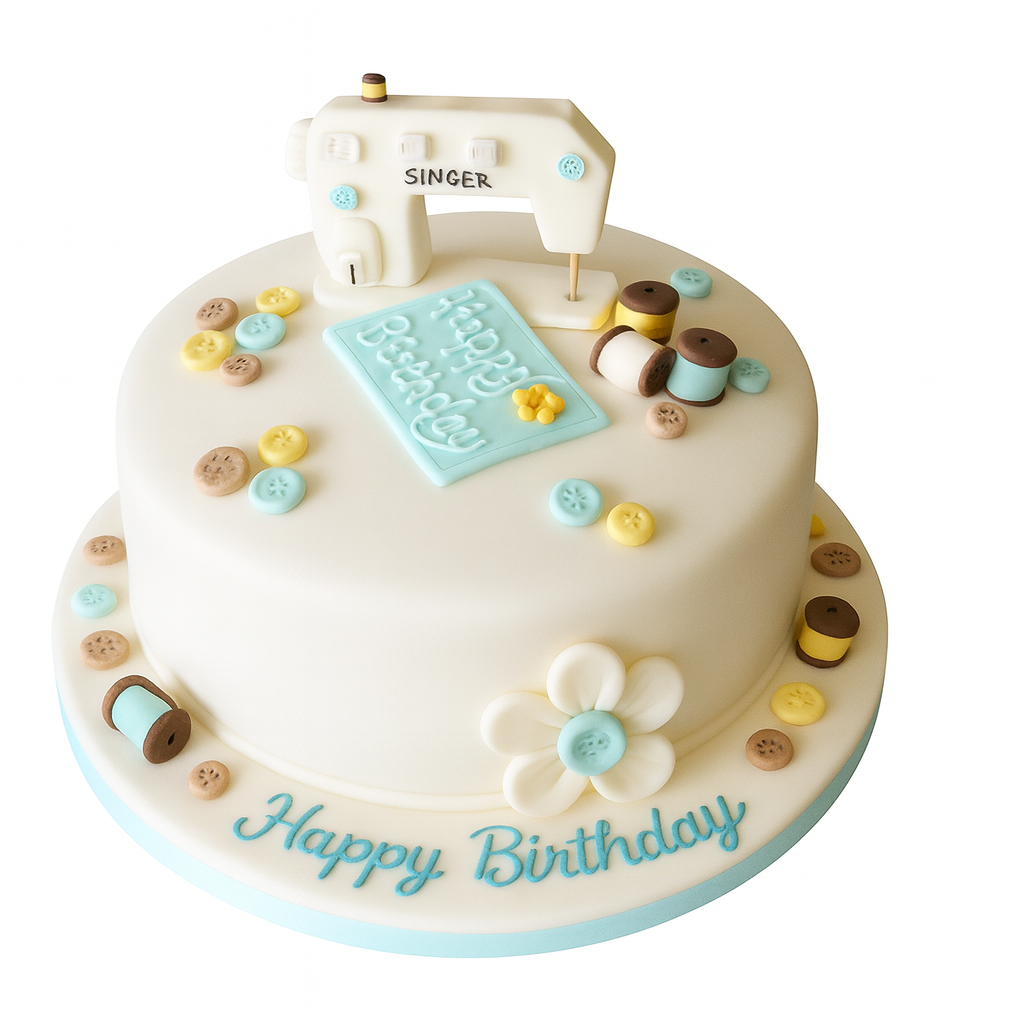 Sewing Machine Cake 