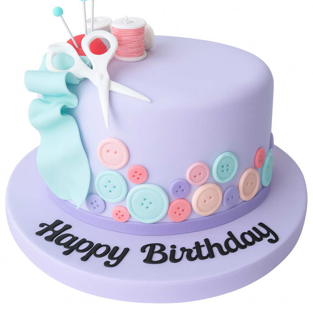 Sewing Theme Cake