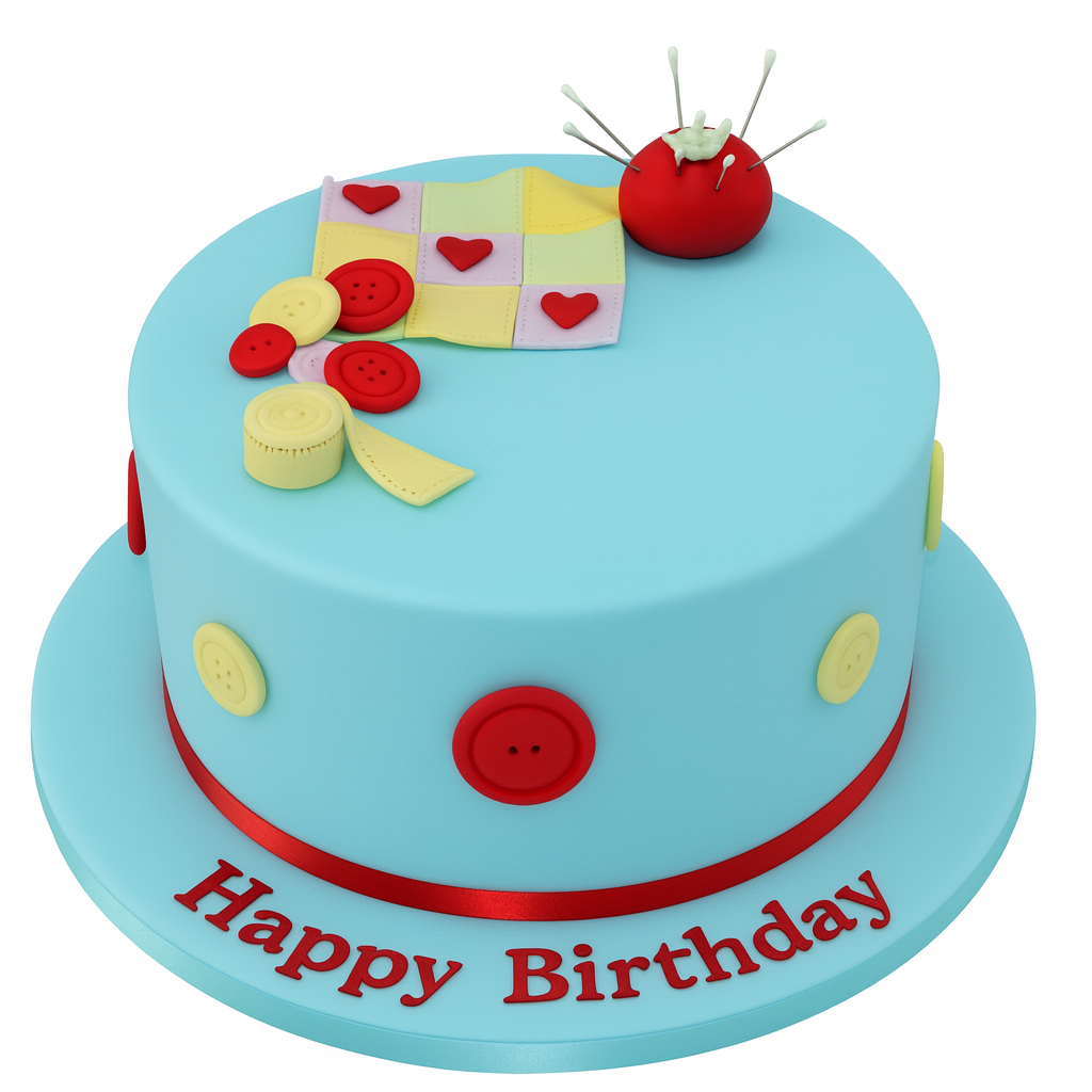 Sewing Theme Cake 