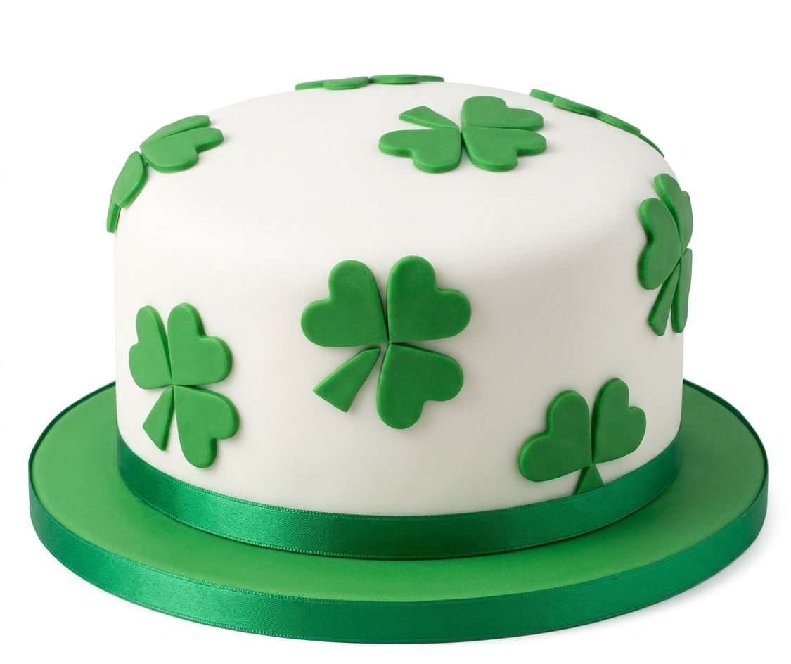 St. Patrick's Day Shamrock Cake