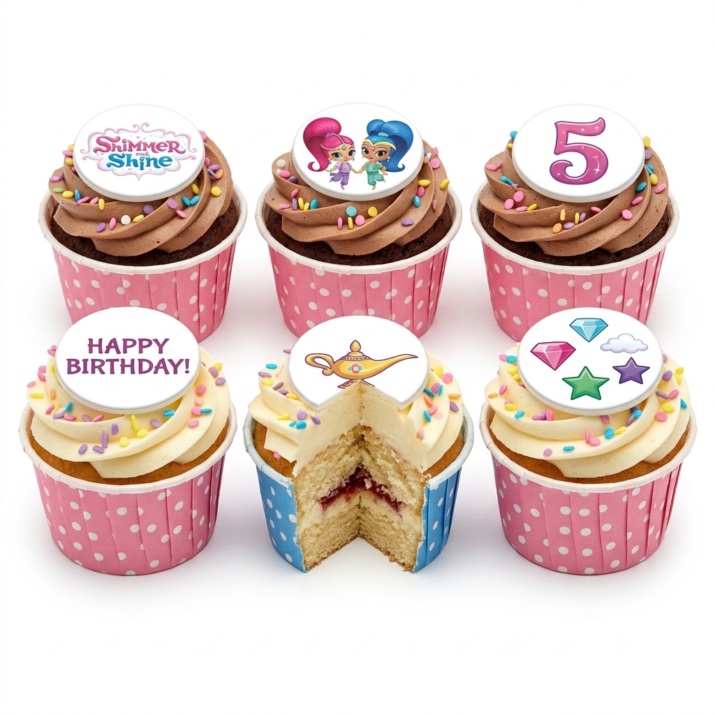 Shimmer and Shine Birthday Cupcakes