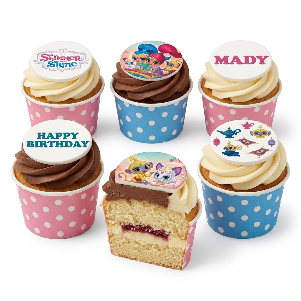 Shimmer and Shine Birthday Cupcakes