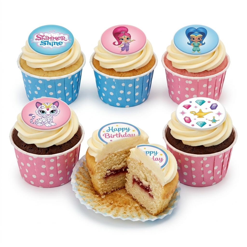 Shimmer and Shine Birthday Cupcakes