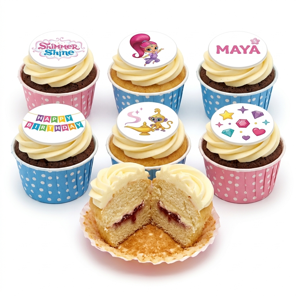 Shimmer and Shine Birthday Cupcakes