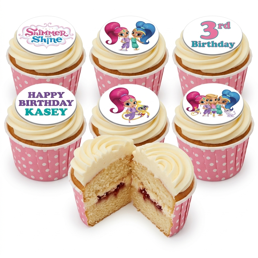 Shimmer and Shine Birthday Cupcakes