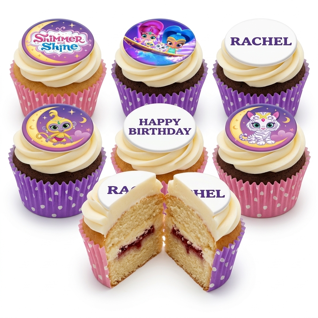 Shimmer and Shine Birthday Cupcakes