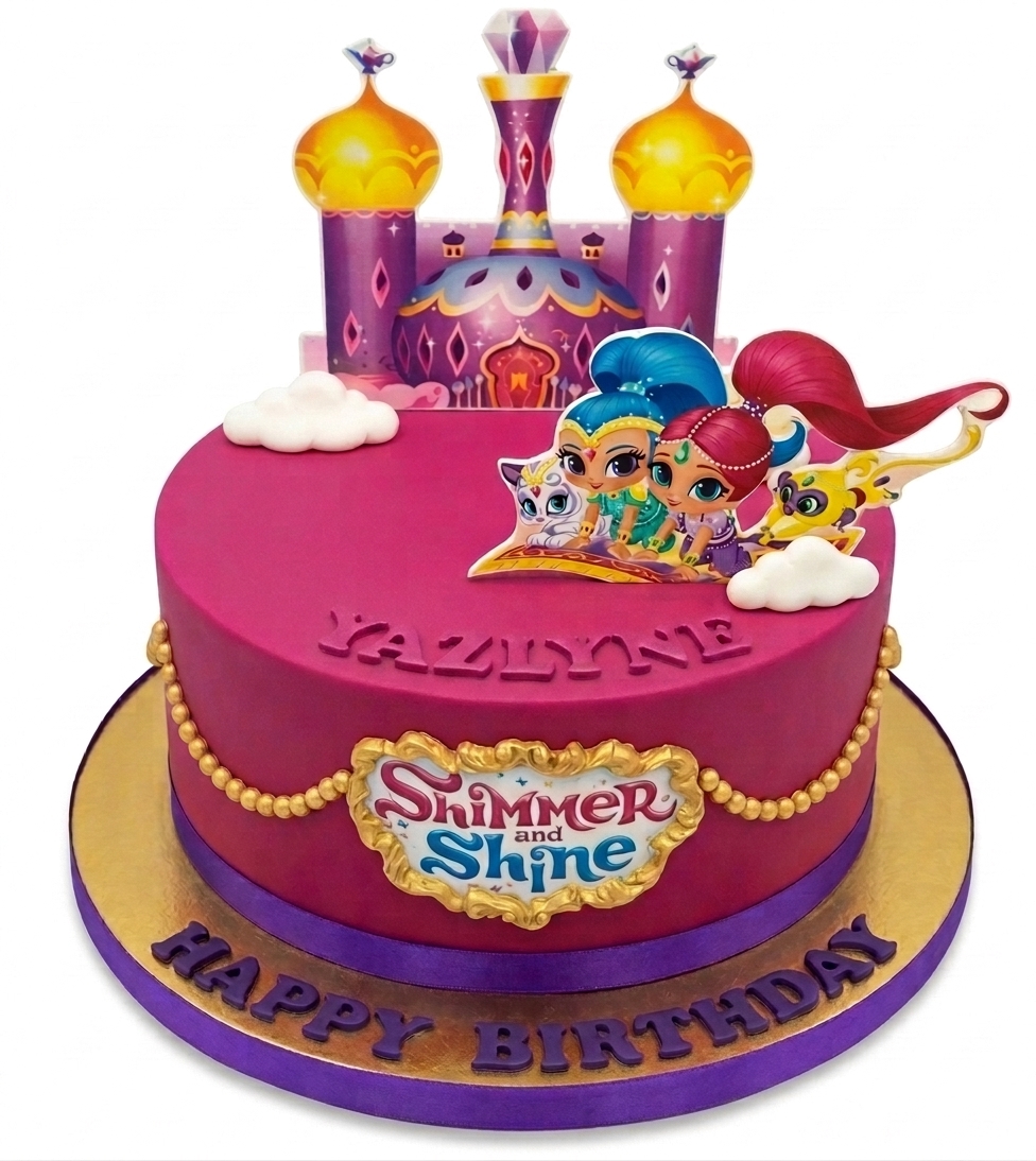 Shimmer and Shine Birthday Cake for Girls