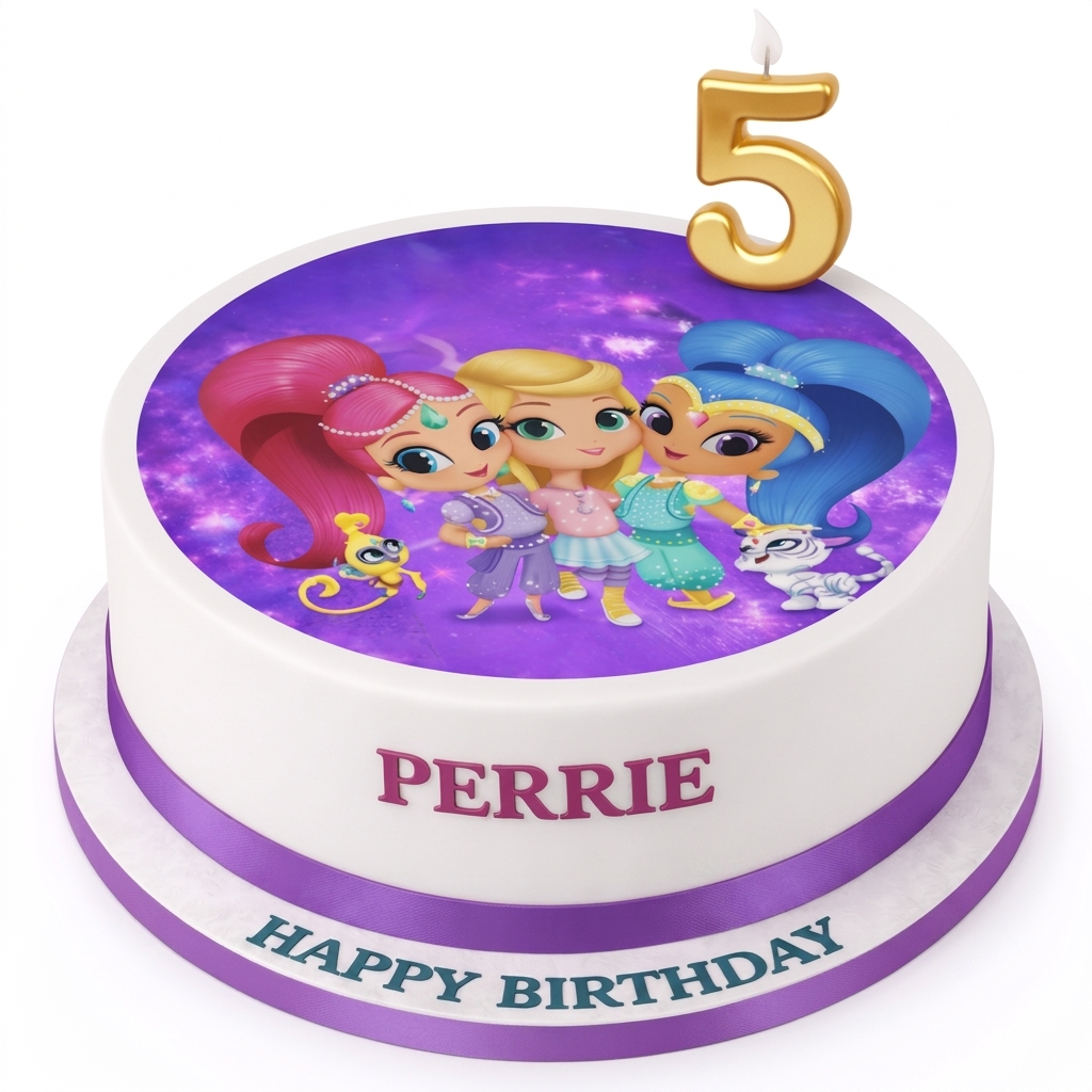 Shimmer and Shine Birthday Cake