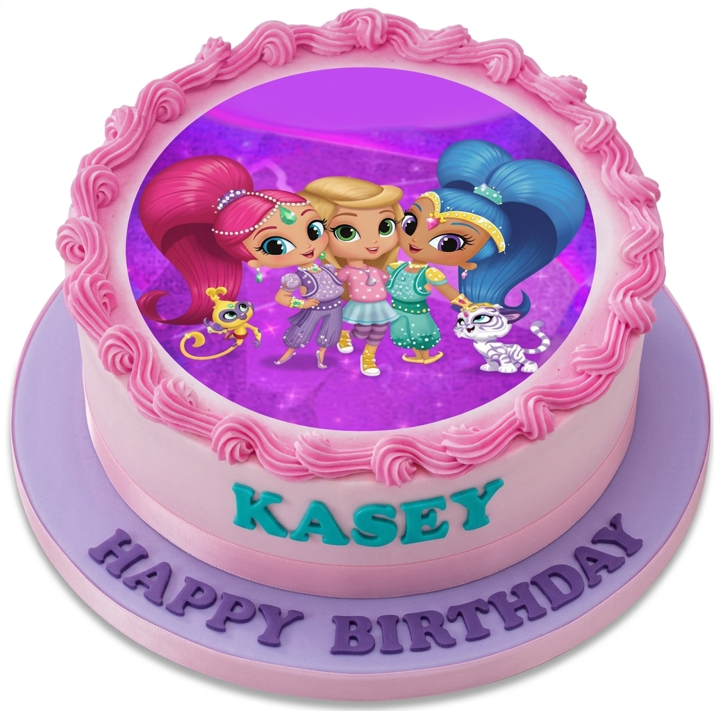 Shimmer and Shine Birthday Cake for Girls