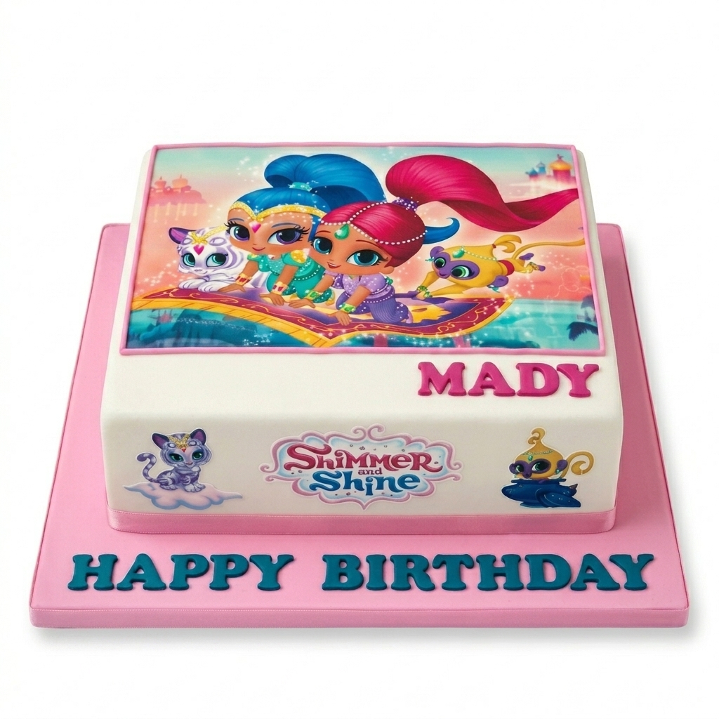 Shimmer and Shine Birthday Cake