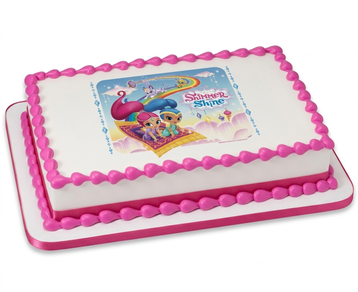 Shimmer and Shine Kids Birthday Cake