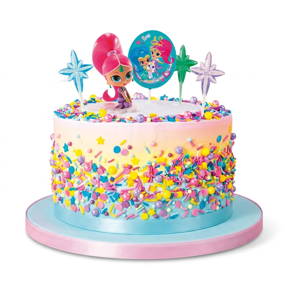 Shimmer and Shine Birthday Cake
