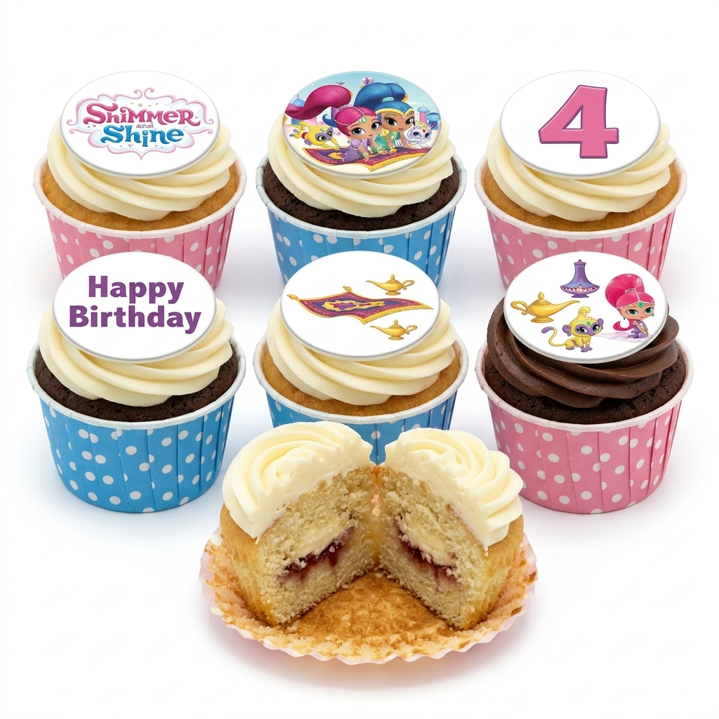 Shimmer and Shine Birthday Cupcakes