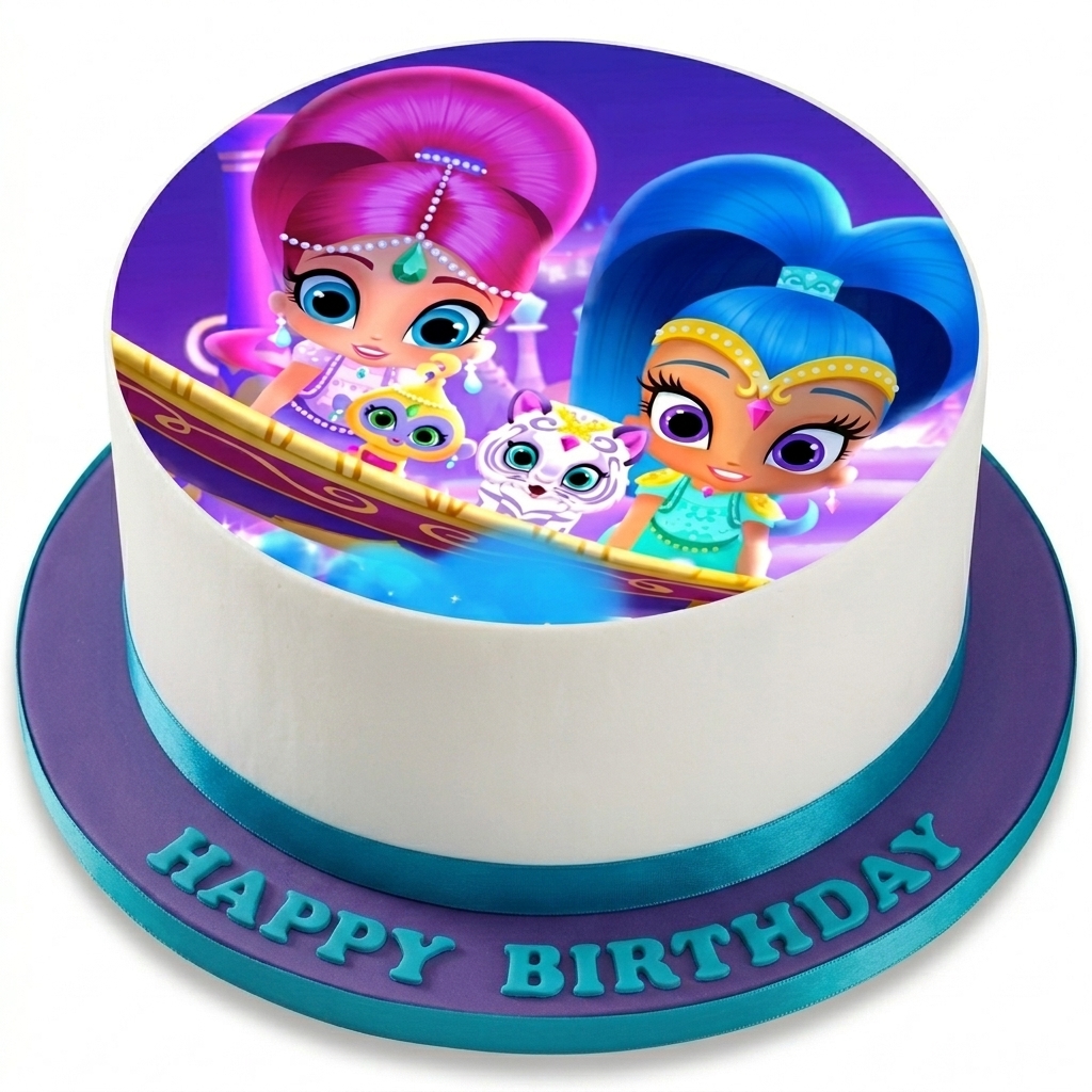 Shimmer and Shine Birthday Cake