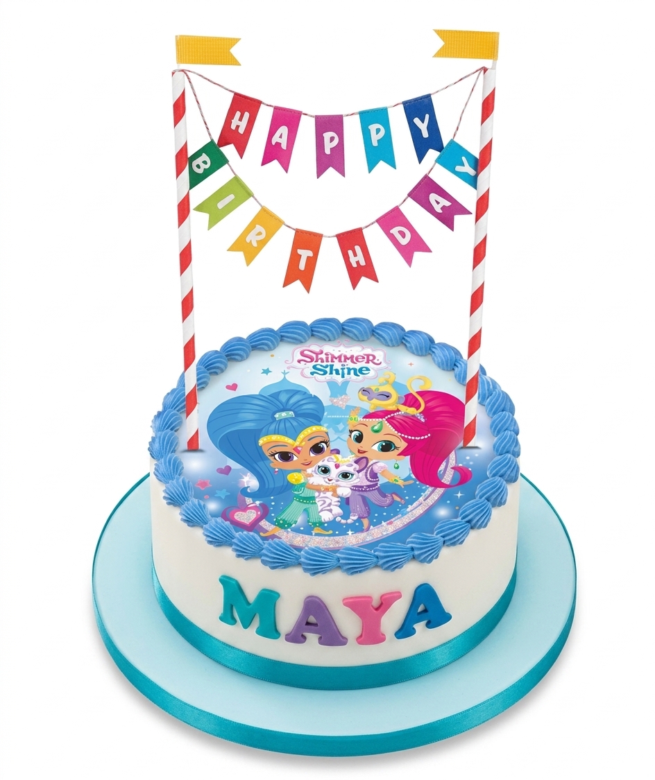 Shimmer and Shine Birthday Cake