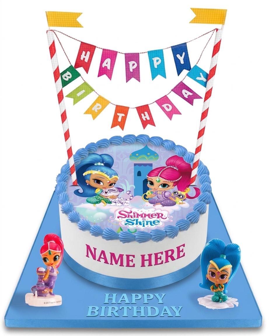 Shimmer and Shine Kids Birthday Cake