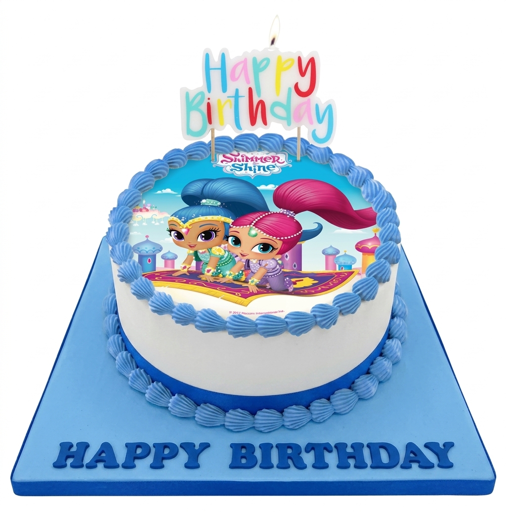 Shimmer and Shine Birthday Cake for Girls
