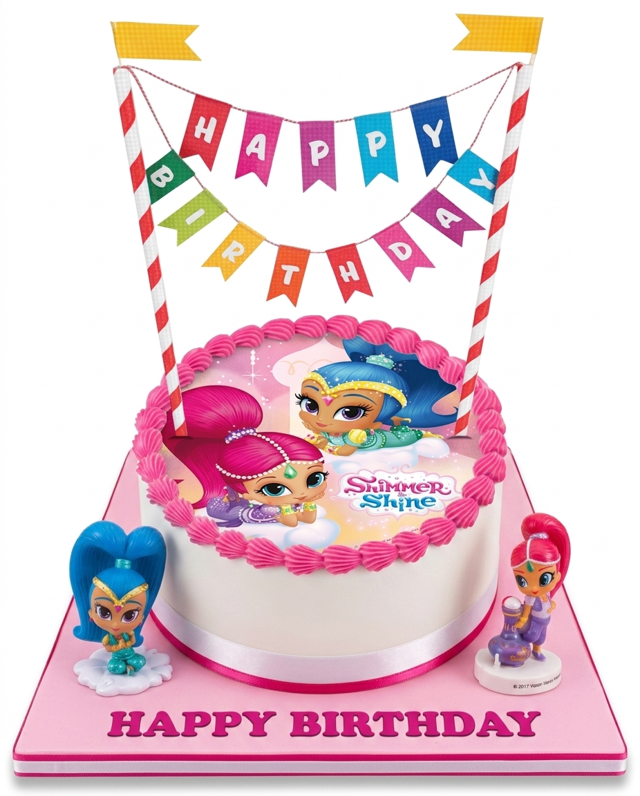 Shimmer and Shine Birthday Cake for Girls