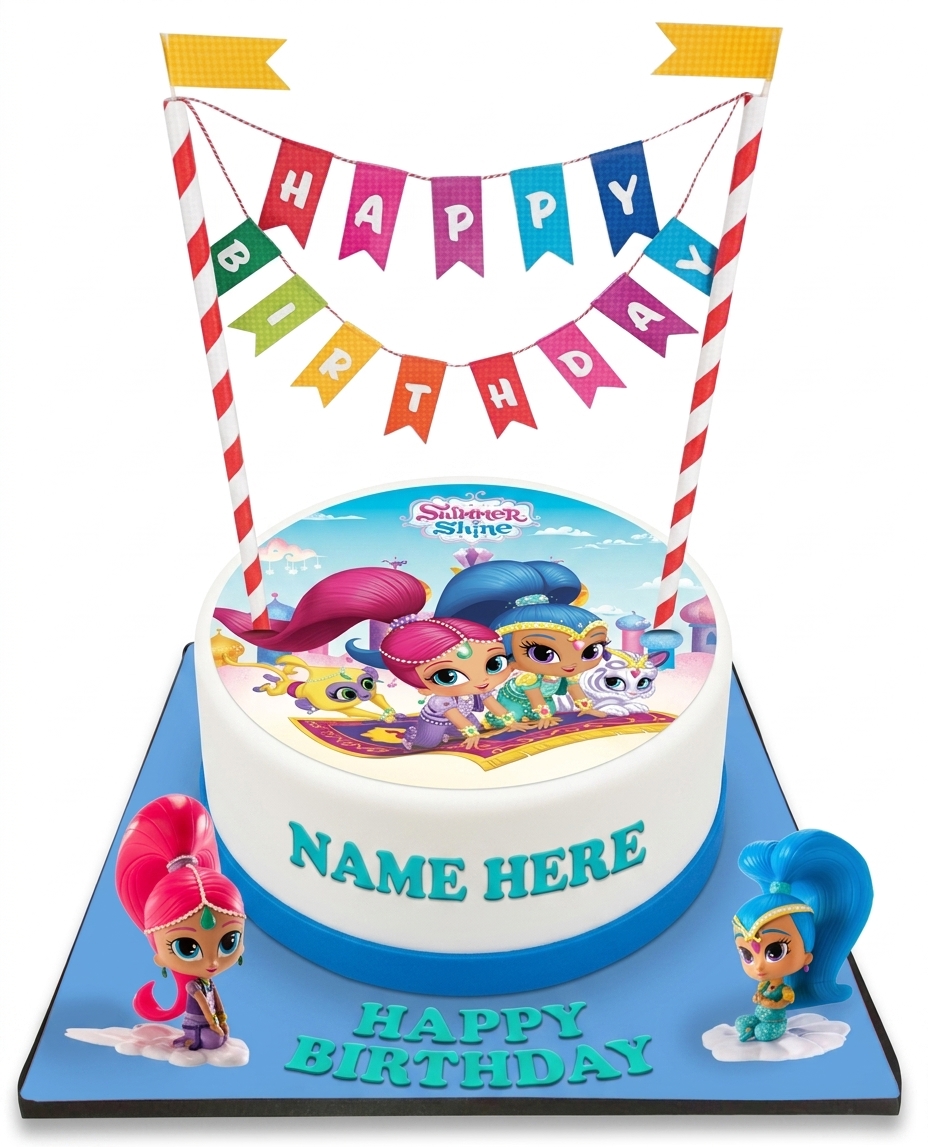 Shimmer and Shine Kids Birthday Cake