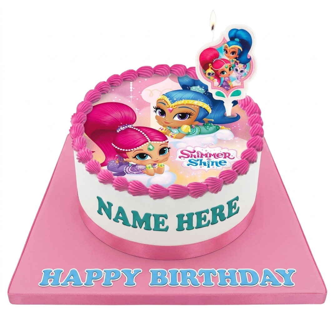 Shimmer and Shine Kids Birthday Cake