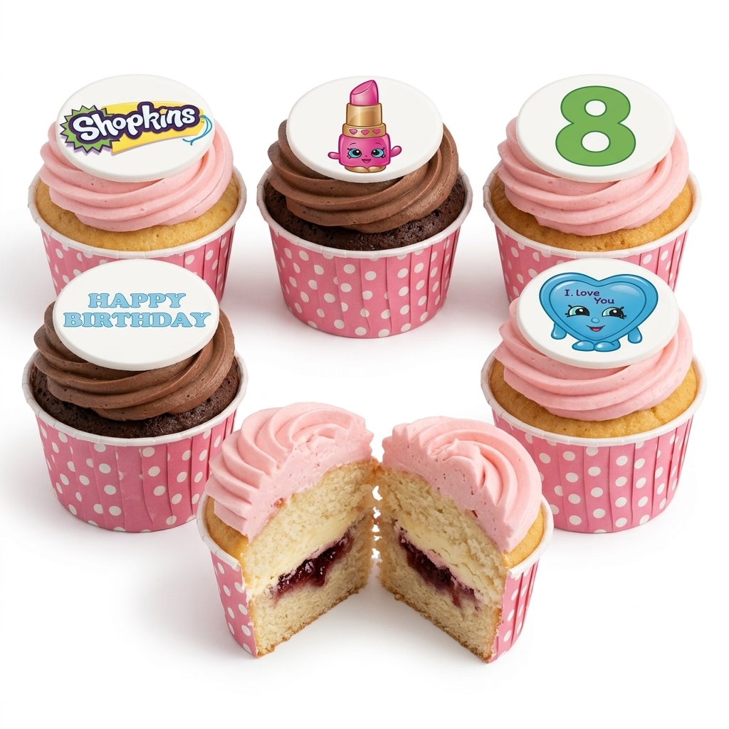 Shopkins Birthday Cupcakes