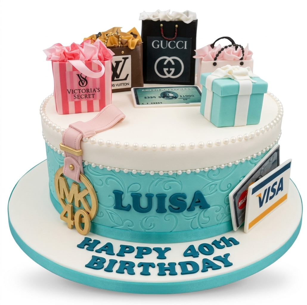 Fashion Theme Birthday Cake for Her