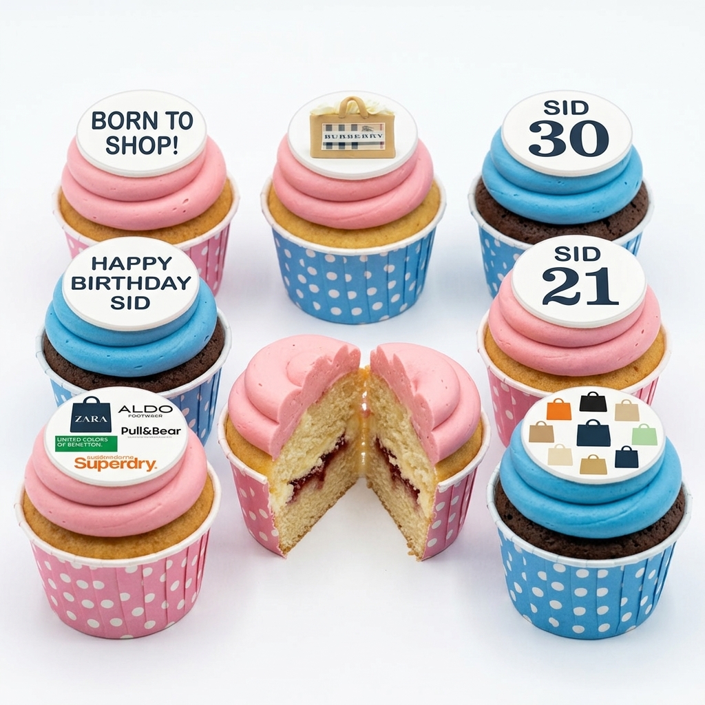 Designer Brand Birthday Cupcakes for Her