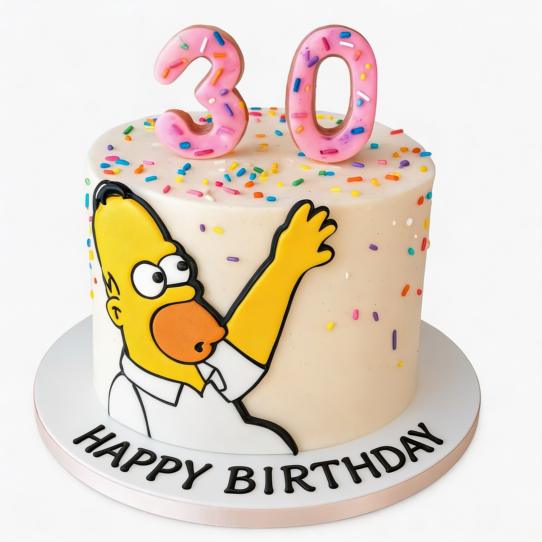 Homer Simpson Birthday Cake
