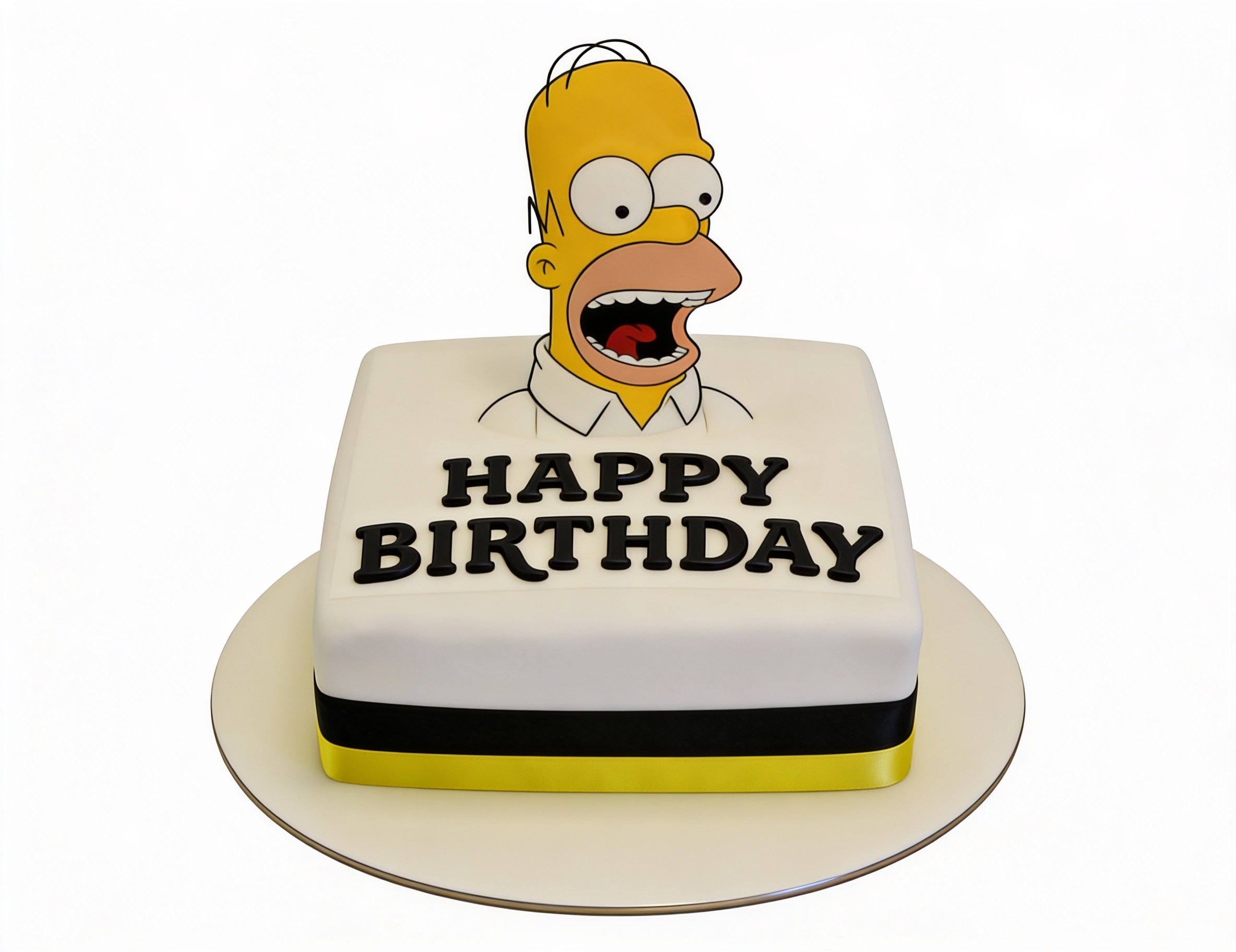 The Simpsons Homer Birthday Cake