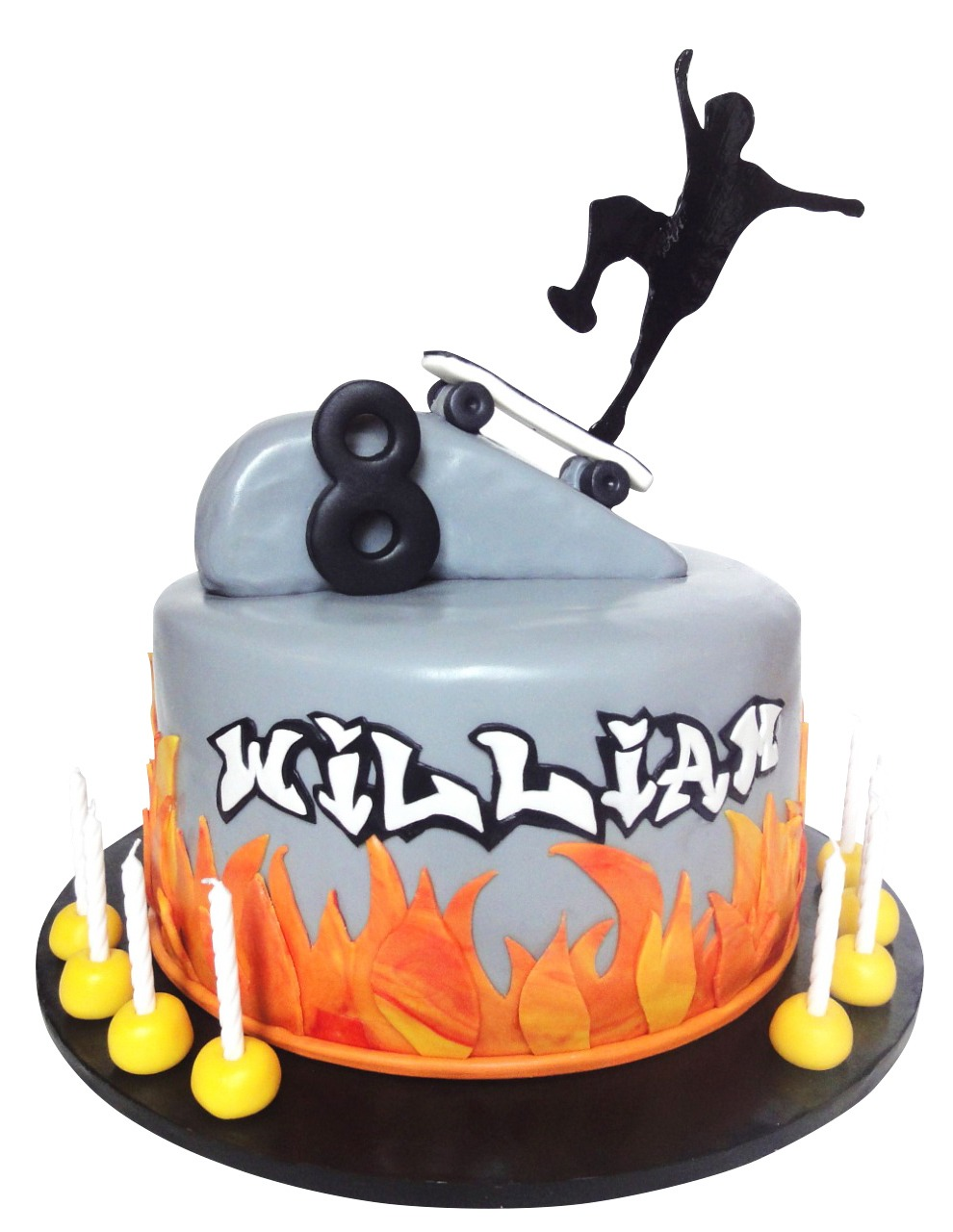 Skate Board Theme Cake 